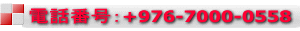 電話番号：+976-7000-0558