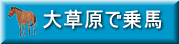 大草原で乗馬